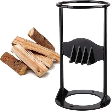 Manueller Holzspalter, Brennholzspalter, Holzschneider, Kohlenstoffstahl, robustes manuelles Spaltwerkzeug, Brennholzspalter, geeignet für den Heimgebrauch.