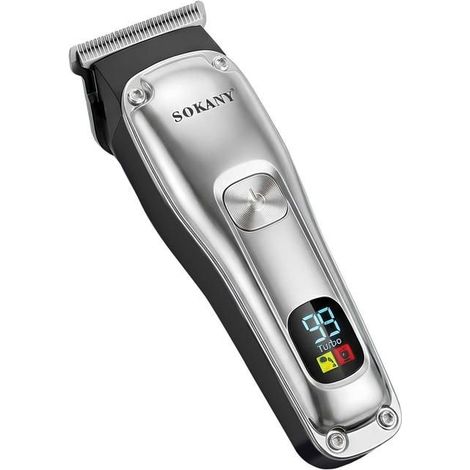 Tondeuse - SOKANY - Sans fil - Lame fine contours nets - Écran LED niveau batterie - Compacte ergonomique (1/5)