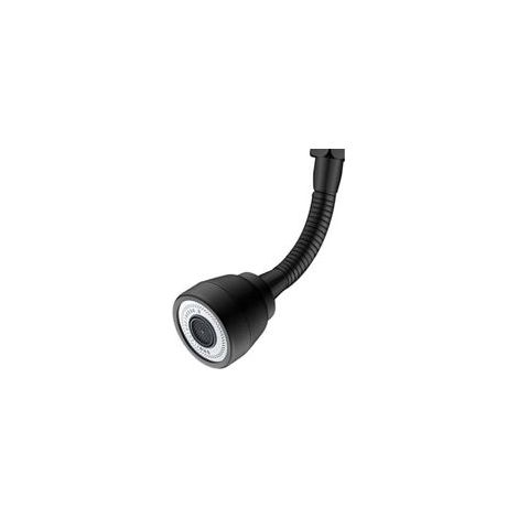 3 Modes Robinet de Rallonge Pivotant à 360°, Aérateurs pour Robinet Pivotant, Tête Douchette Evier Cuisine, Adaptateur de Robinet d'Extension, Embout Robinet Cuisine, Corps en Laiton (Noir) (1/5)