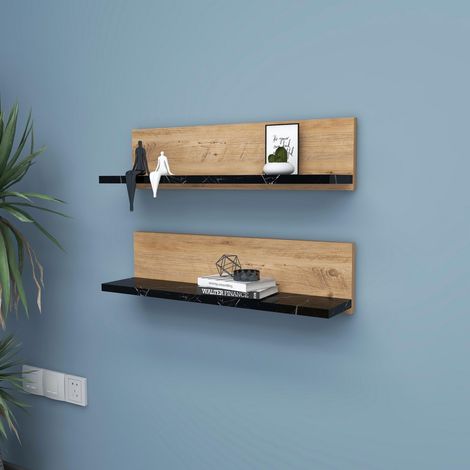 étagère, mélamine, Pin Black, Taille Unique (1/5)