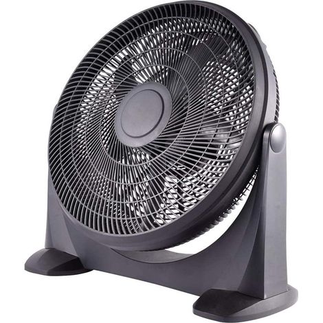 Ventilatore da Tavolo 90W Pale 50cm 3 Velocita Inclinazione Regolabile Nero