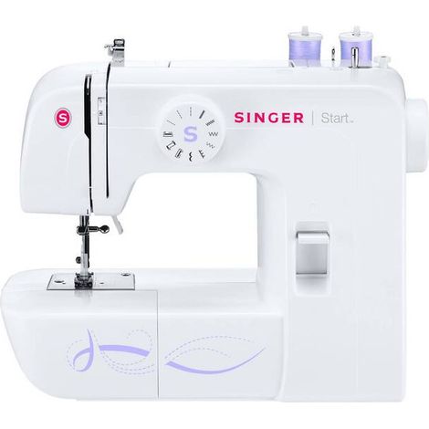 [NEUWERTIG] B-Ware Singer Nähmaschine Freiarm Start 1306 4 Step mechanisch weiß Knopflochboden