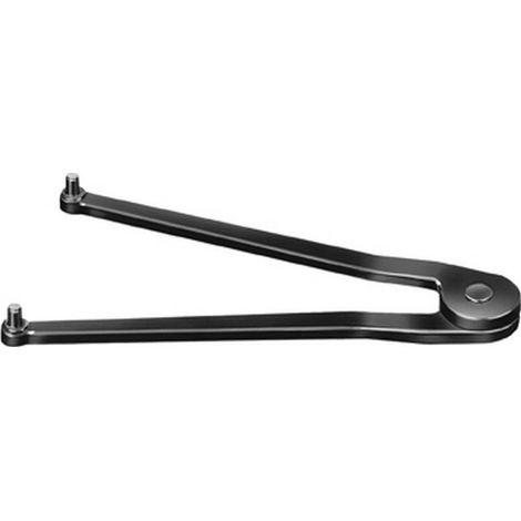 Llave de pestañas, ajustable, capacidad de fijación : 11-60 mm, Ø del espiga 4,0 mm, Largo del espiga 5,0 mm, Largo : 160 mm, Espesor : 4,0 mm