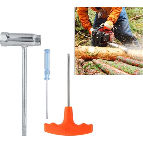 Kettensägen-Zubehörset mit Hülse, Schraubendreher und Schraubenschlüssel, passend für Stihl-Kettensägen (1/5)