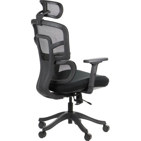 Silla ergonómica TREX BLACK, base de nailon (1/5)