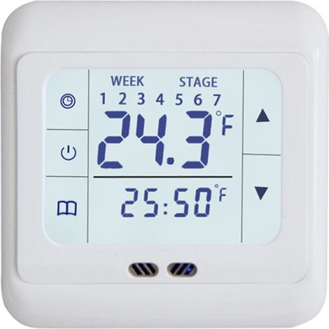 Thermostat de chauffage électrique avec écran LCD tactile Thermostat intelligent 16A Contrôleur de température domestique à économie d'énergie (1/5)