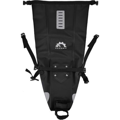 Fahrradsatteltasche 10L, wasserdicht, verstellbar, mit Rollverschluss