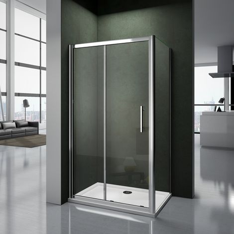 Porte de douche 120x80x187cm AICA cabine de douche largeur de la paroi:80cm (1/4)