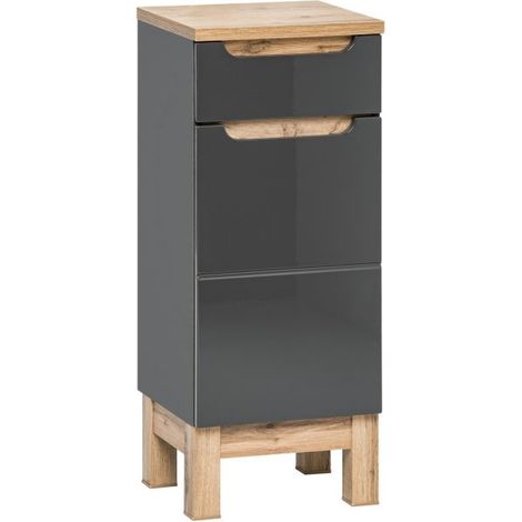 Armoire de salle de bain Cintra Graphit - 35 x 33 x 86 cm - Rangement - Livraison gratuite (1/4)