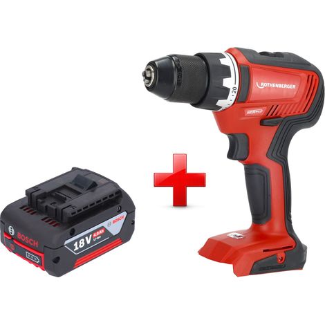 Avvitatore a batteria Rothenberger RO DD55 18 V 55 Nm Brushless AMPShare + 1x batteria 4,0 Ah - senza caricabatteria