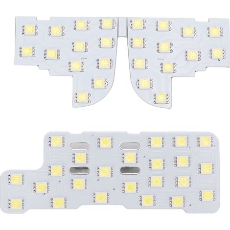 Lot de 3 Plafonniers LED 48 LED 12V Blanc pour Lecture Intérieure Voiture, Éclairage de Carte, Compatible Accord 2003-2007 (1/5)