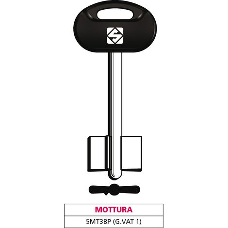 Silca CHIAVE A DOPPIA MAPPA 5MT3BP (G. VAT 1) MOTTURA 5.00 pz
