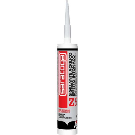 acrilico effetto intonaco bianco 280 ml - saratoga.