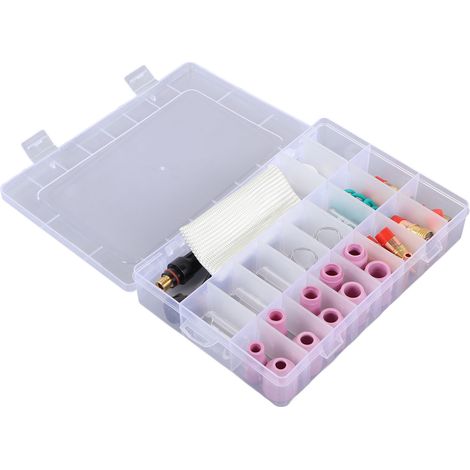Kit de 56 pièces pour torche de soudage TIG, buses en céramique, porte-verre, accessoires pour postes WP17, WP18, WP26 (1/5)