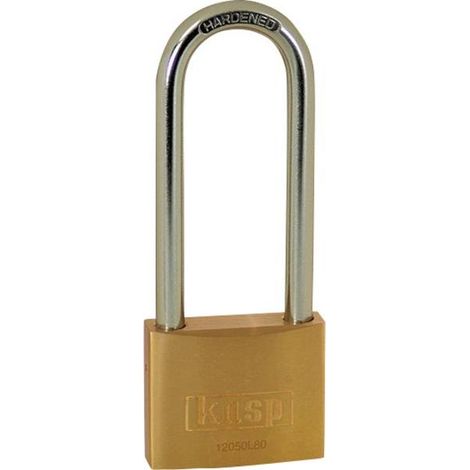 Kasp K12050L80D Lucchetto 50 mm Oro - Giallo Serratura a chiave