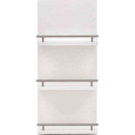 Wandregal Badezimmer NOCI-80 in Weiß, B/H/T: 30,3/70,2/17,45 cm (1/4)