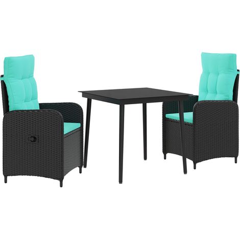 Ensemble de Tables Basses avec coussin avec oreiller 3 pcs vidaXL (1/5)