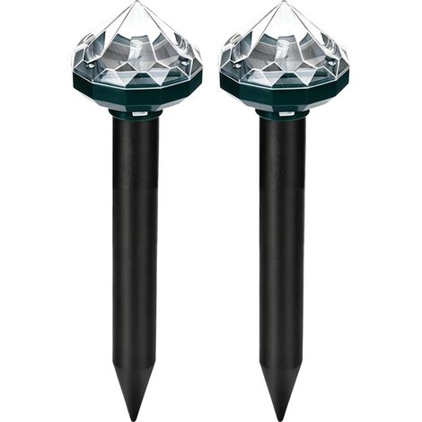 CCYKXA Set mit 2 solarbetriebenen LED-Abwehrpfählen für Garten, Außentierabwehr für Haus, Garten, Rasen, Bauernhof, Camping und Rasen (1/5)