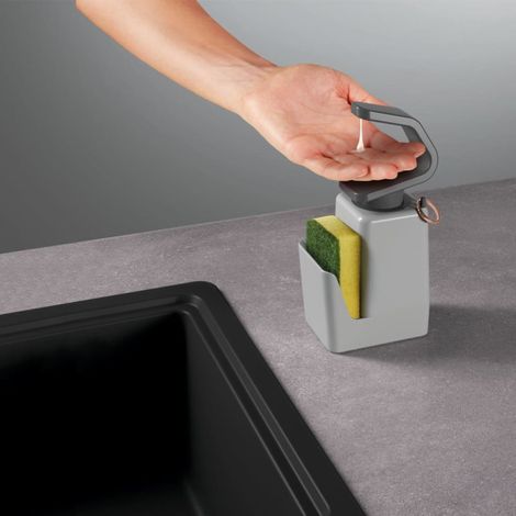 Dispenser di sapone con spugna abrasiva 'Soap-Tex' 11x8x22 cm Metaltex (1/5)