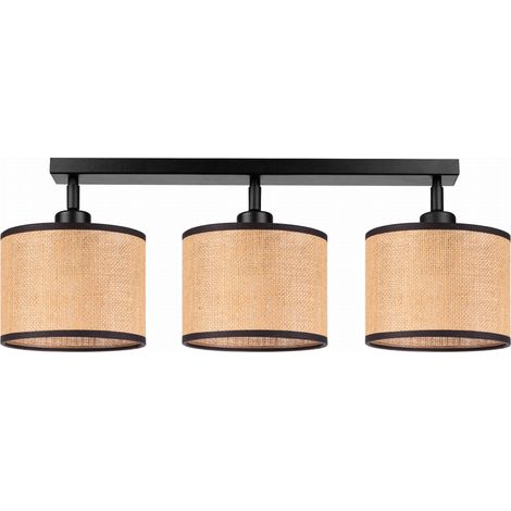 Lampe Tornado AMP3P Jute-Noir (1/5)
