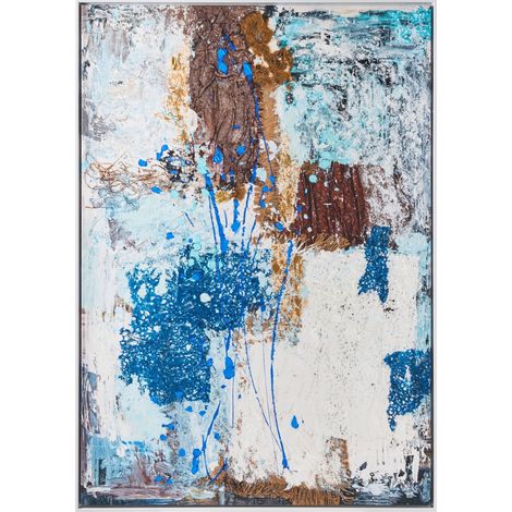 Canvas OMAGH Abstraktes Muster Blau