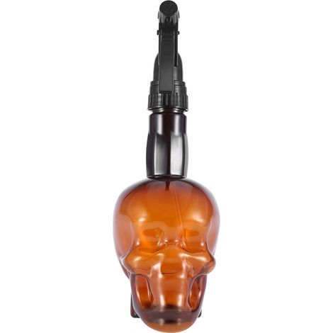 Vaporisateur de coiffure rechargeable en forme de crâne, 500 ml, marron (1/5)