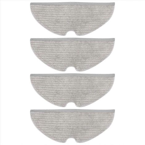 Lot de 4 lingettes de nettoyage en microfibre pour aspirateur robot Roborock S6, S6 Pure, S6 MaxV, S5 Max et S5 (taille M). (1/5)
