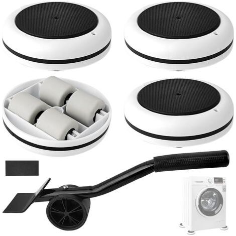 QORVA-Souleve Meuble Set, Capacité de Charge Élevée, Conception Antidérapante, Leve Meuble, Multifonctionnel Roulettes à Déplacement, Deplace Meuble Lourd sans Effort, pour Canapés, Tables, Armoires (1/5)