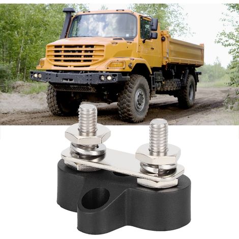 Accessoires de connexion universels pour camping-cars, voitures et bateaux : bornes doubles robustes, tiges de connexion, goujons M6 CC 48 V (1/5)