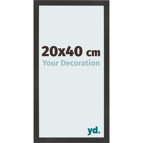 yd. - Cadre photo 20x40 - Noir Mat - MDF - Bologna