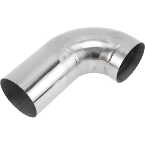 2.99" OD 90° Coude A Mandrin 4" Longueur T304 Acier Inoxydable Tuyau Echappement Polissage l Tube Prolonge Pour Soudage Main Courante Escalier Ton Argenté (1/5)