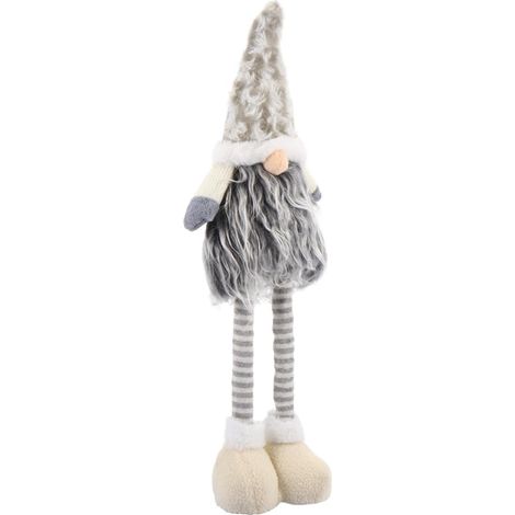 de Noël sans visage INOOMP avec tige extensible en peluche