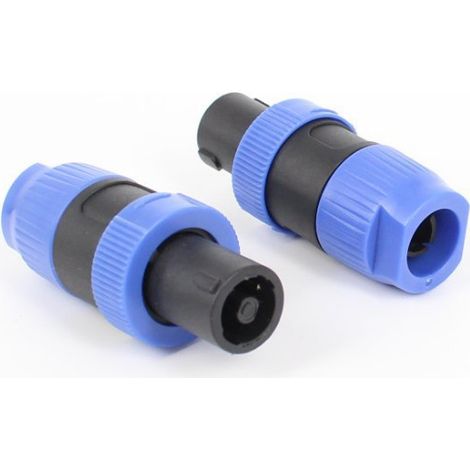 Professional XLR adapter for stage speakers with four-pin plug, XLR head, audio amplifier with four-pin XLR jack. (1/5)