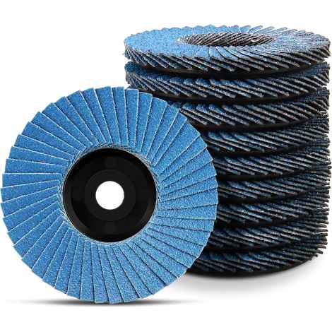 76 mm Flap Discs, 10pcs 120 Grit Flap Discs for Metal, Wood, Steel, Grinding Discs for Angle Grinders Flap Disc 3 in (1/5)