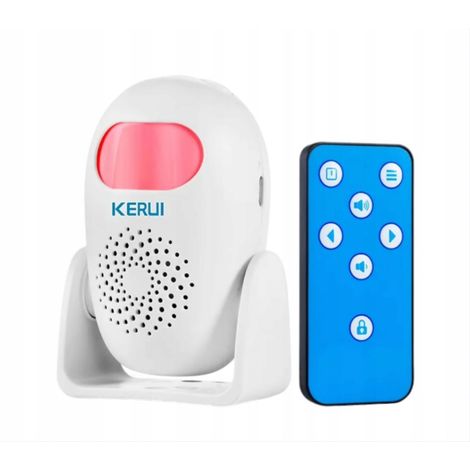 Alarma con sensor para entrada de tienda o vivienda, sensor de movimiento PIR con sonido y mando a distancia. (1/5)