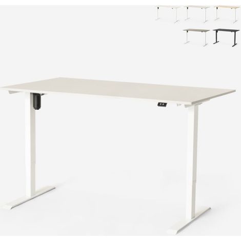 Höhenverstellbarer elektrischer Schreibtisch für Büro- und Designstudio Standwalk 160x80 - Grau