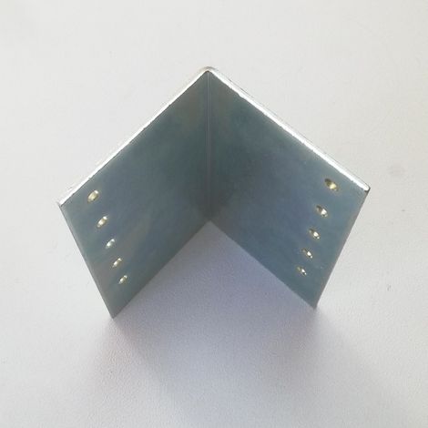Piastra 90x90x3,5mm angolo da 90° in acciaio zincato (1/5)
