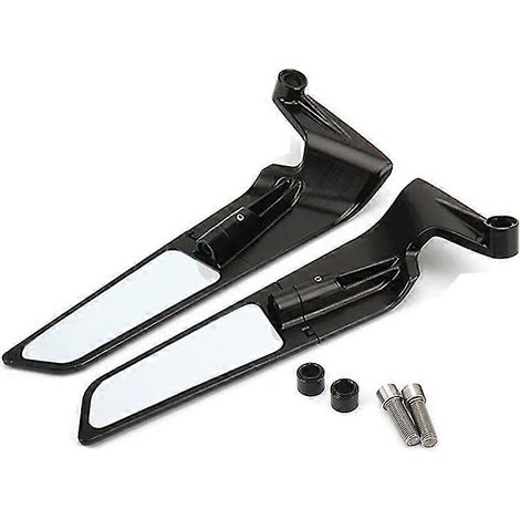 Espejo retrovisor retráctil de aleación de aluminio mecanizado por CNC para Ducati Hypermotard 950 (2019, 2020 y 2022/2023).