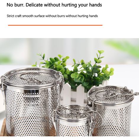 Pot à épices en acier inoxydable, boîte à épices, théière, passoire à thé, poivrier, flacon à épices, accessoires de cuisine (1/5)