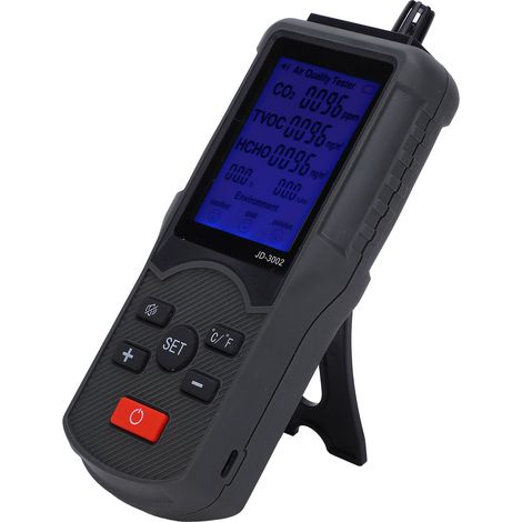 JD-3002 Luftqualitätsdetektor, integrierter CO₂- und TVOC-Detektor, Temperatur- und Feuchtigkeitsmonitor (1/5)