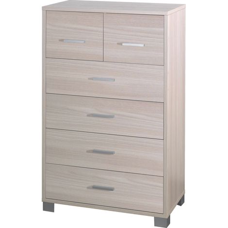 Mobile 4+2 Cassetti 70x112x41 cm Olmo Chiaro (1/2)