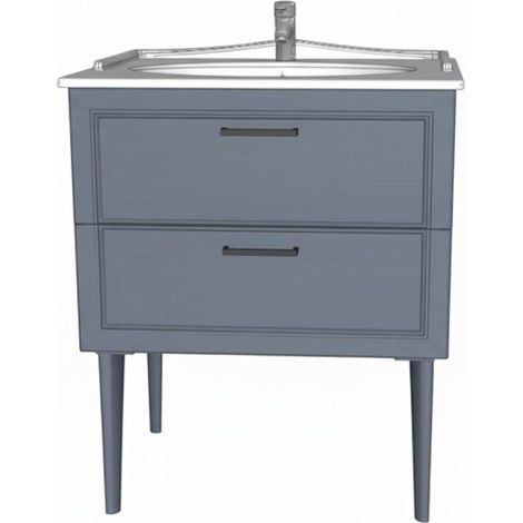 ARBI Mobile Da Bagno Con Lavabo Bonton Grigio Bromo (1/4)