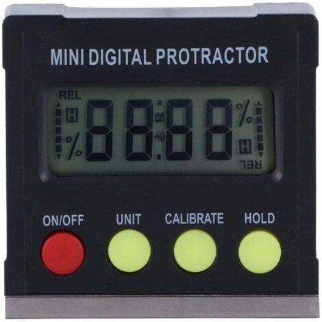 360 Degree Magnetic Base Measuring Tool Mini Digital Protractor Inclinometer Electronic Level for Measuring Tool XXW (1/4)