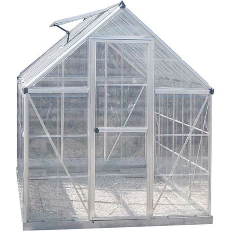 serra per giardino verdemax "doritis maxi" in policarbonato 185x248x209 cm (1/4)