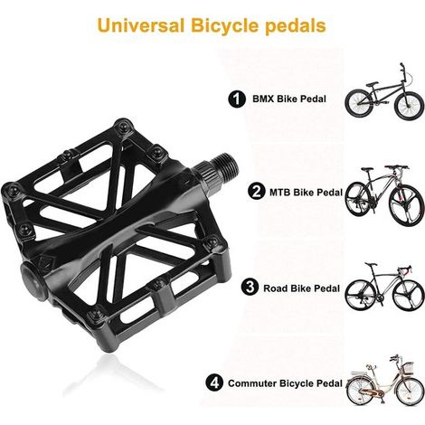 Fahrradpedale Plattformpedale MTB-Pedale Aluminium-Fahrradpedale Pedale Flachpedale Rutschfeste Mountainbike-Pedale Universal-Grip-Pedale für MTB (1/4)