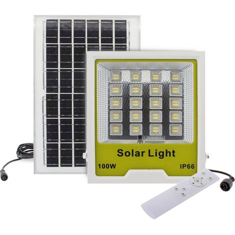 Proyector LED SOLAR CCT PRO 100W 3,2V - 8000mAH, 3000-4000-6000K
