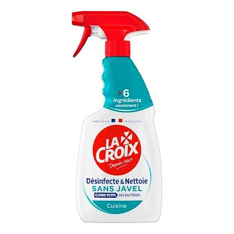 Nettoyant désinfectant de cuisine sans javel La Croix - Spray de 500 ml (1/4)