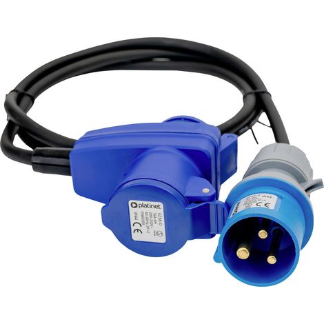 Platinet 46282 EVGP51225 CEE Adapterkabel 16 A  230 V 1 St.