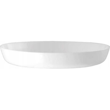 Plastikunterlage für Blumentopf CRISTAL 17 cm weiß glänzend