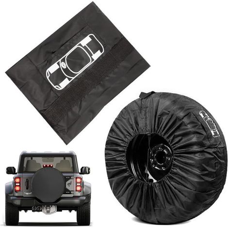 1 pcs Housse Roue de Secours, Housse de Pneu, Housse de Protection Pneu, Housse de Pneu de Rechange, Housses de Pneu pour Roue de Voiture, Housse de Pneu de Étanche, Housse de Pneu Voiture, L (1/5)
